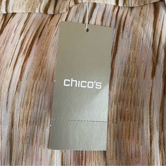 Chico’s Sheer Embellished Python Print Vest in Calliandra Pink Womens Size Large - Picture 12 of 13